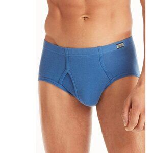 Hanes Mens Comfort Soft Tagless Briefs Mid Rise Soft & Breathable Blue 5-Pair